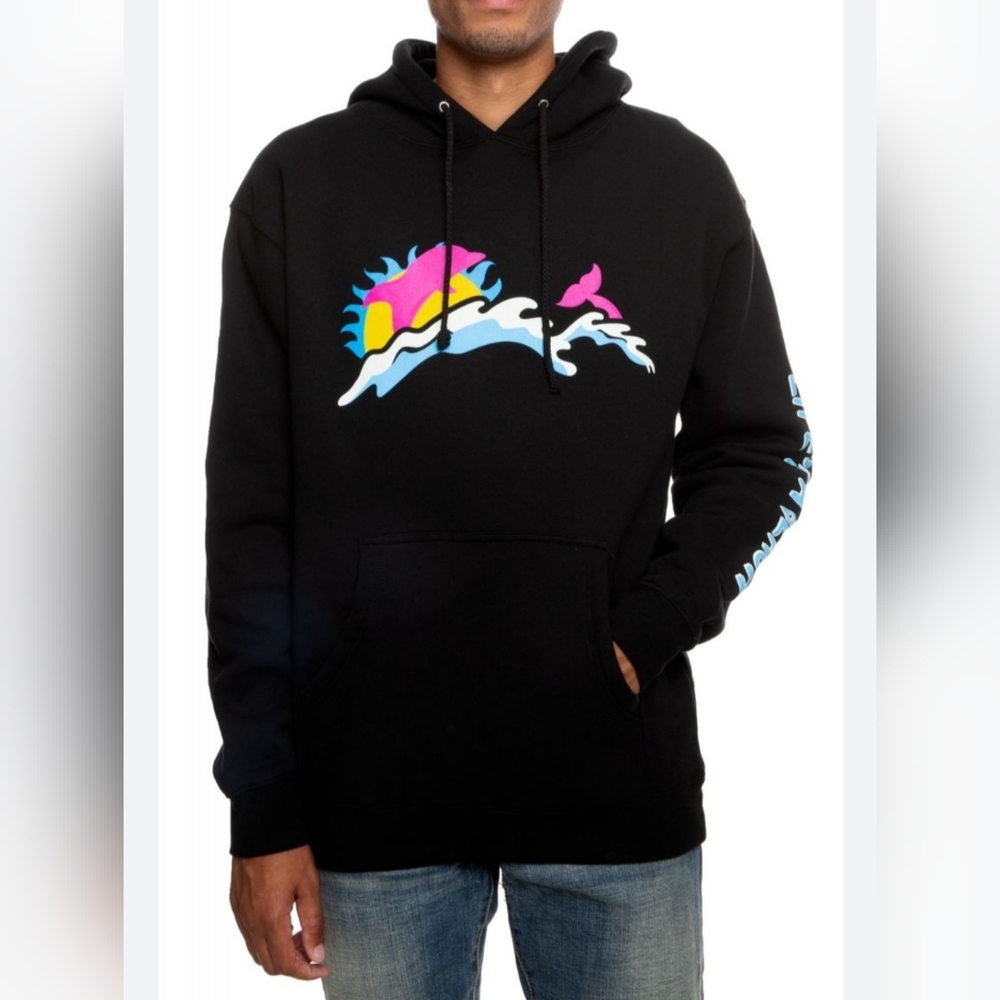 Pink Dolphin Beach Life Pullover Hoodie *NWT*